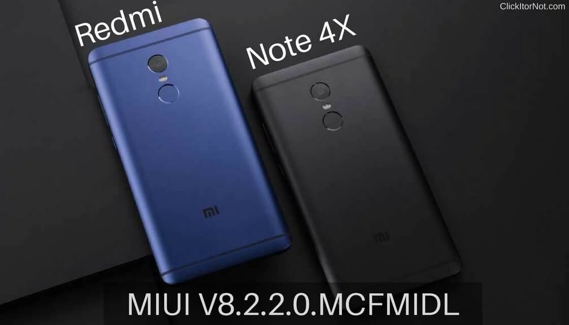 Download and Install MIUI V8.2.2.0.MCFMIDL Global Stable ROM on Redmi Note 4X