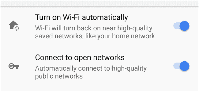 Auto-enable Wi-Fi