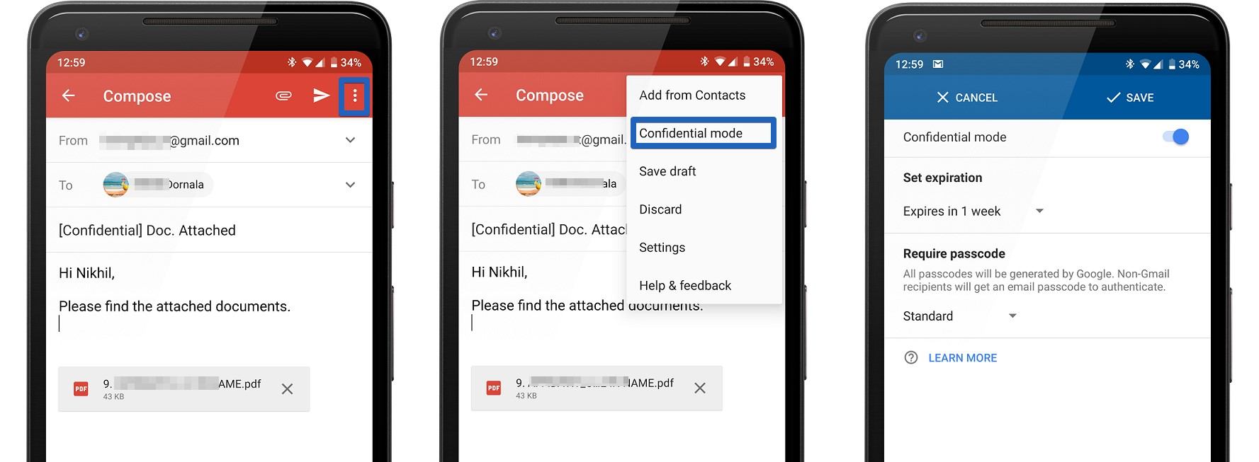 Gmail Confidential Mode