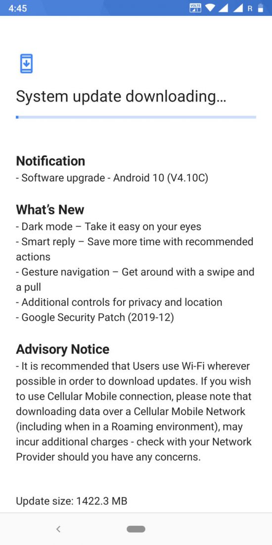 Nokia 7 Plus (Android 10 OTA update)