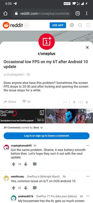 OnePlus 6 (frame drops issue)