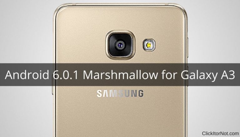 Android 6.0.1 Marshmallow on Galaxy A3
