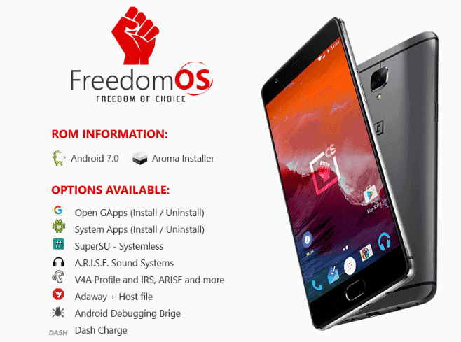 Freedom OS for OnePlus 3