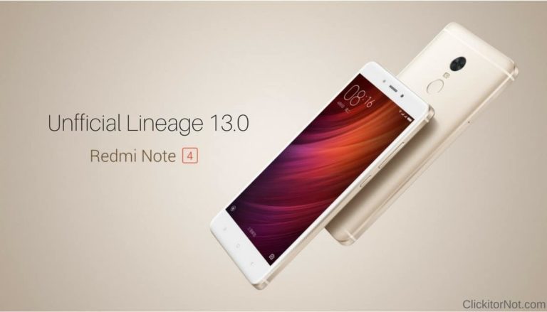 Unofficial Lineage os 13.0 on Xiaomi Redmi Note 4