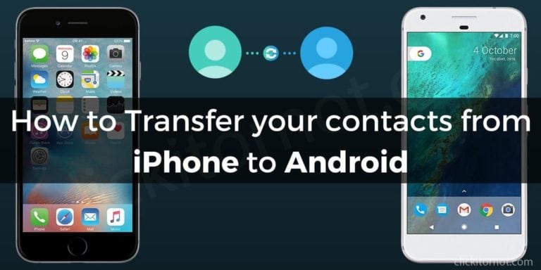 Transfer your contacts from iPhone to Android