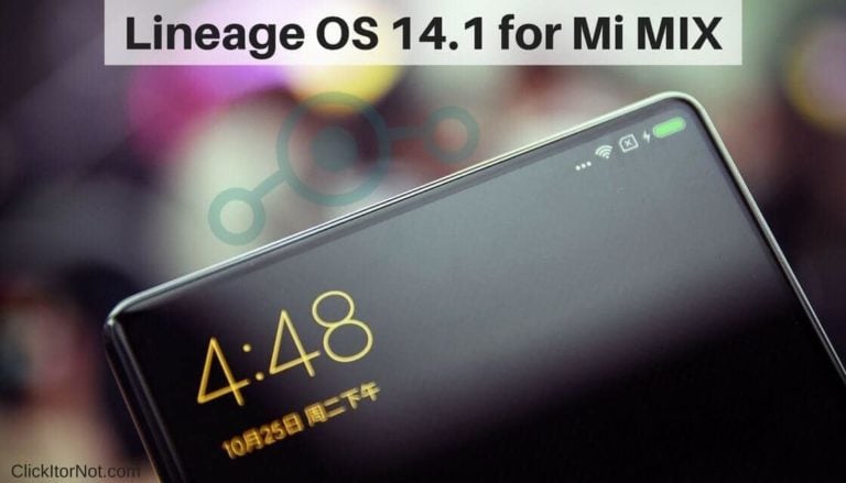 Lineage OS 14.1 on Mi MIX