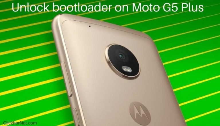 Unlock bootloader on Moto G5 Plus