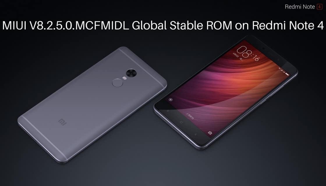 MIUI V8.2.5.0.MCFMIDL Global Stable ROM on Redmi Note 4