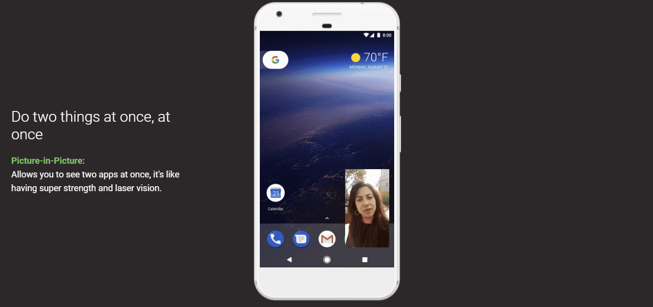 android Oreo Picture-in-Picture