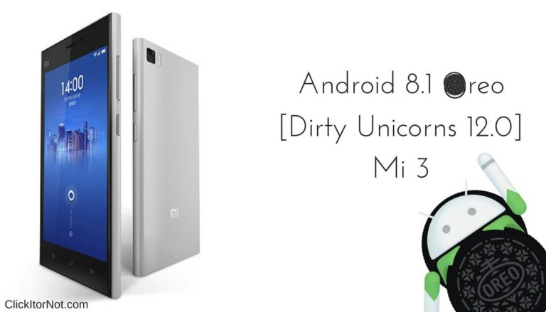 Android 8.1 Oreo on Xiaomi Mi 3