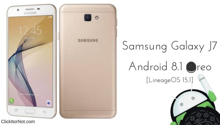 LineageOS 15.1 on Galaxy J7 Prime based