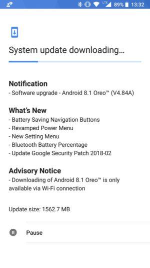 Android Oreo 8.1