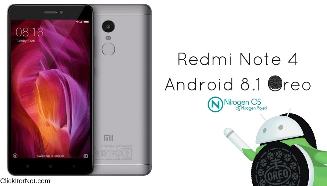 Download and Install Android 8.1 Oreo on Xiaomi Redmi Note 4 [Nitrogen OS]