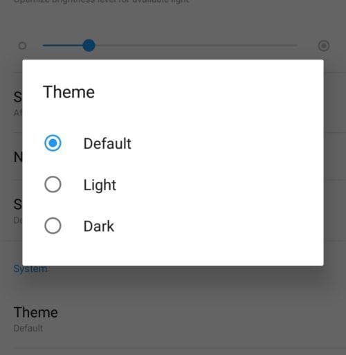 Dark mode