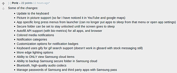 Samsung Galaxy Note 8 Oreo
