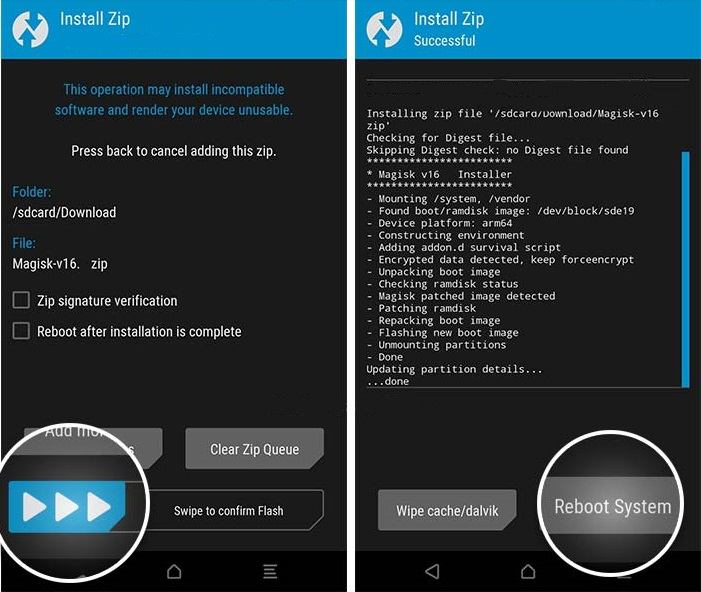 Installing Magisk via TWRP Recovery