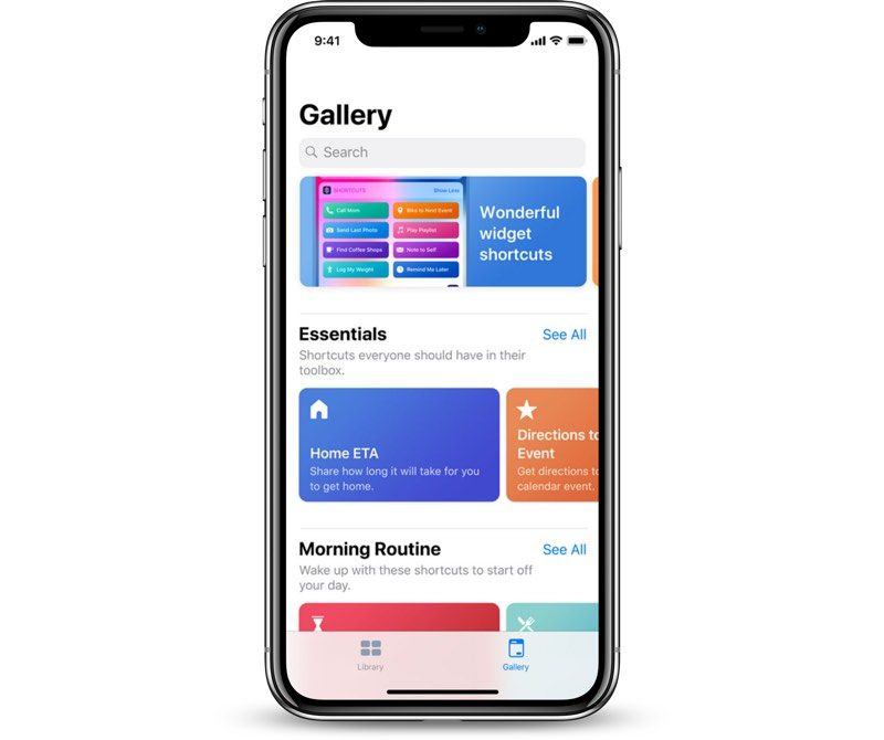 Siri shortcuts