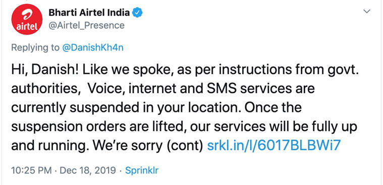 Internet Shutdown Observed In Certain Regions Of Delhi
