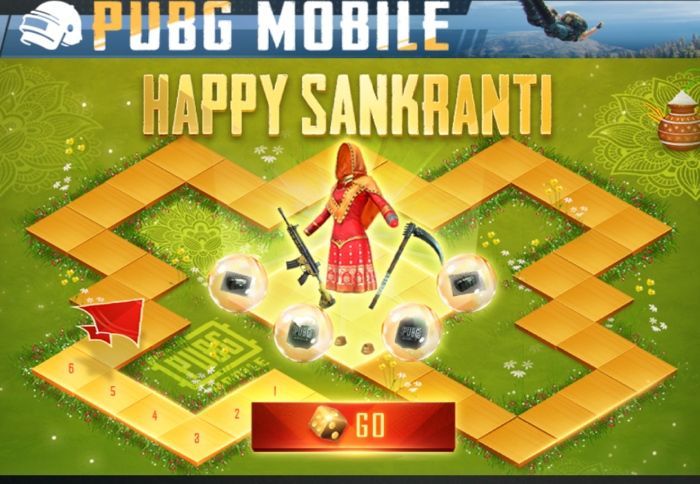 Sankranti Event Anarkali Outfit for PUBG Mobile