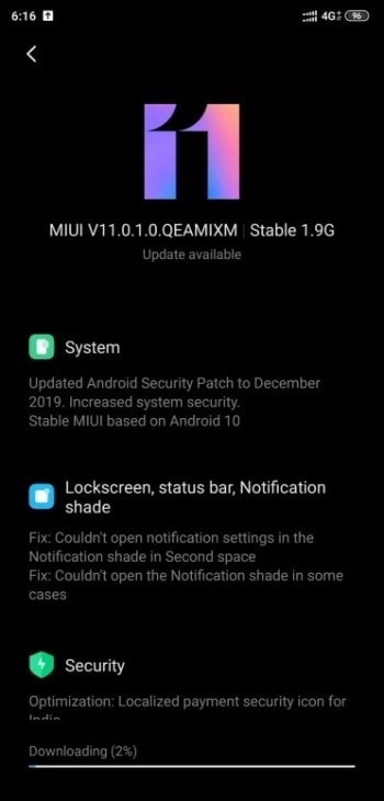 Android 10 update for Mi 8