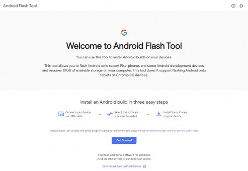 Android Flash tool install