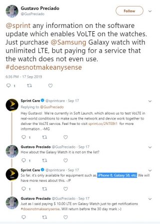 Samsung Galaxy Watch Tweet