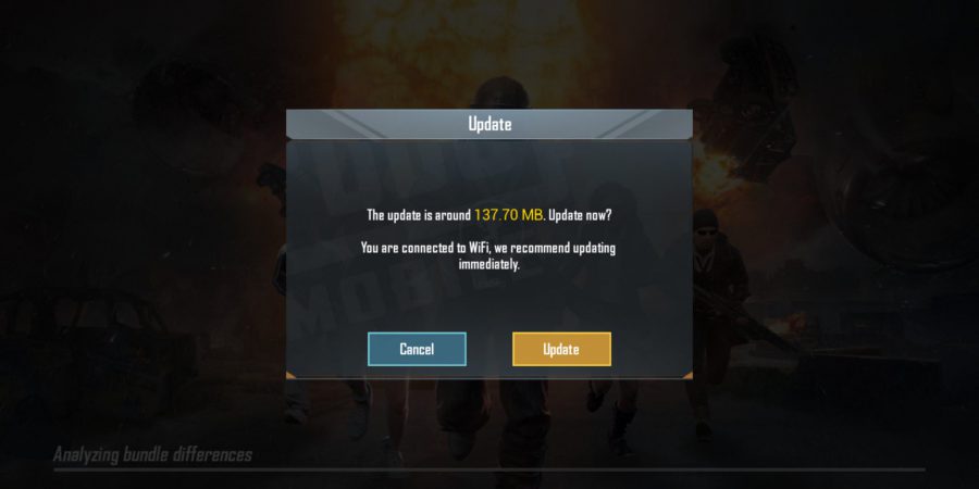 PUBG Mobile Update size