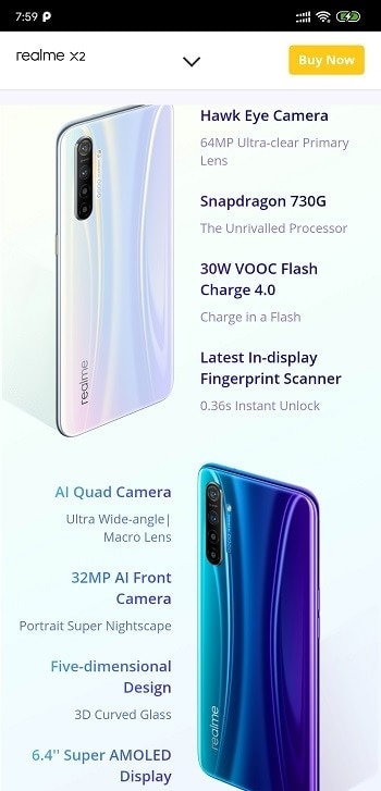 Realme X2 (Specialisation)