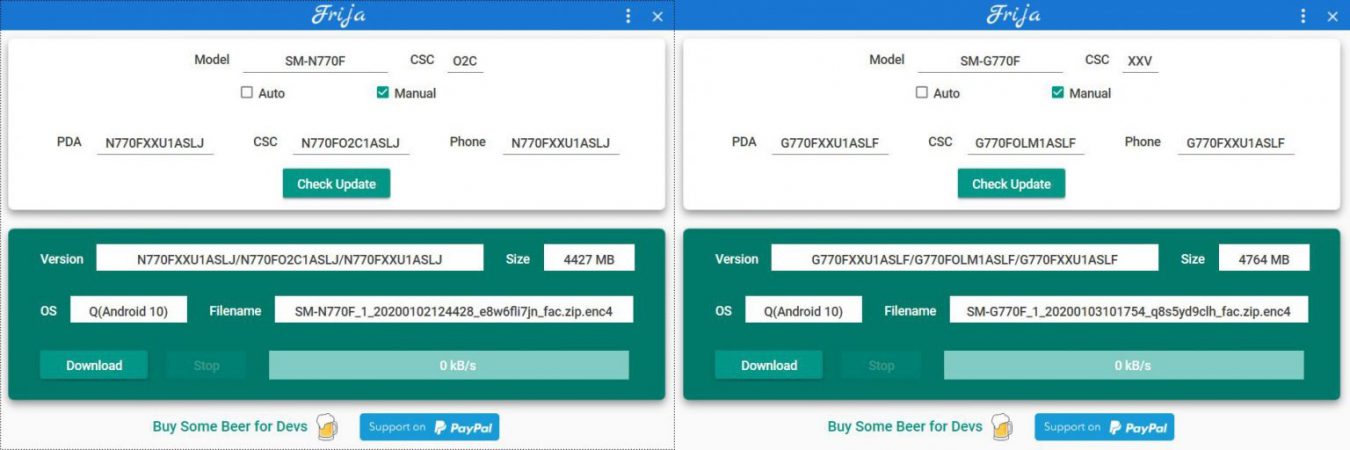 Samsung Galaxy Note 10 Lite and S10 lite