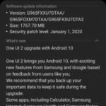 Samsung Galaxy S9 android 10