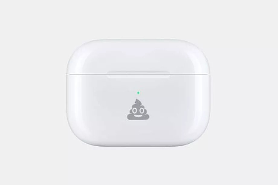 Apple Airpods case to have a poop emoji