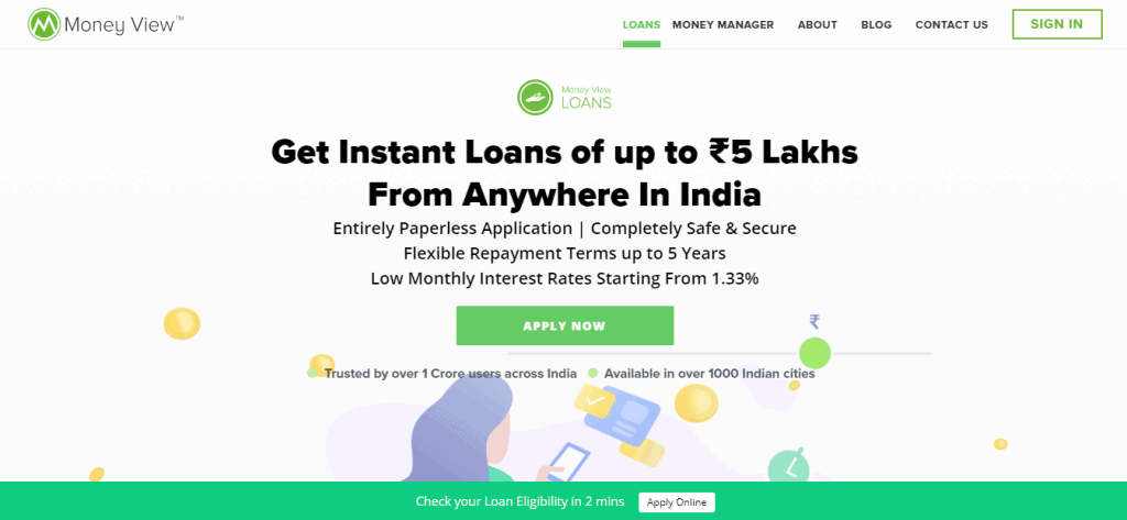 MoneyView instant personal loan app