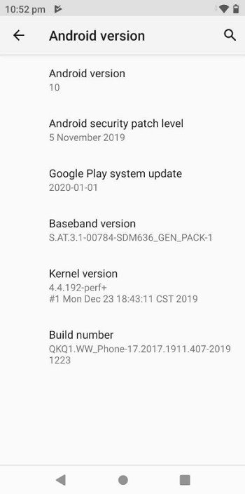 Android 10 Beta Update