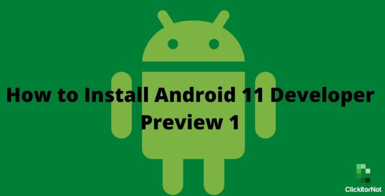 Android 11 developer preview 1