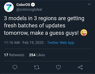 ColorOS 7 (Twitter)