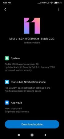 Mi 9T global stable rom update