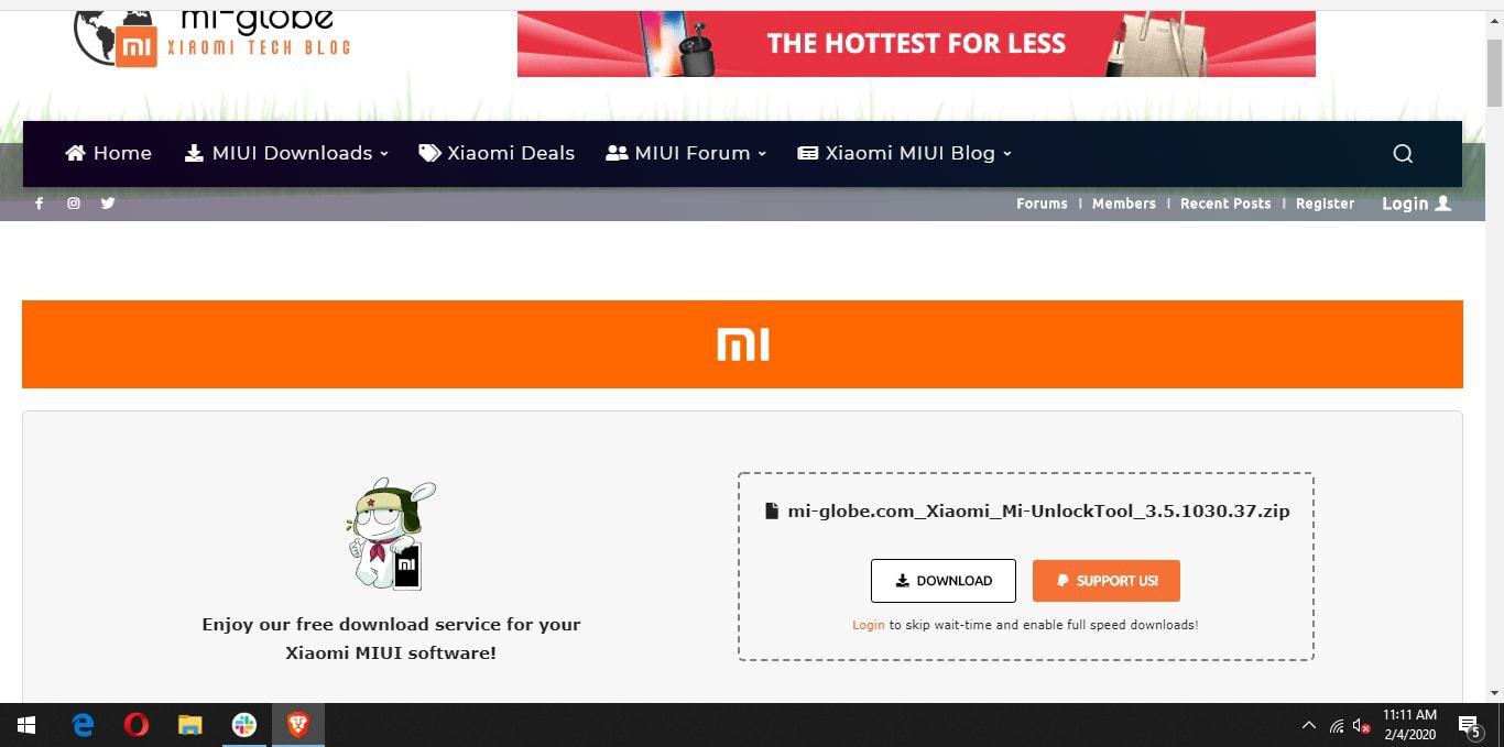 mi unlock tool download