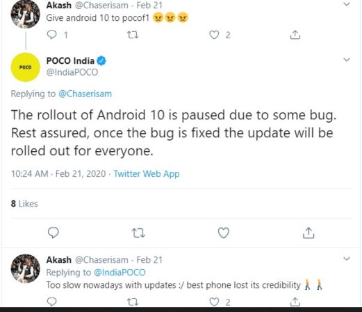 POCO F1 Android 10 POCO India on Twitter