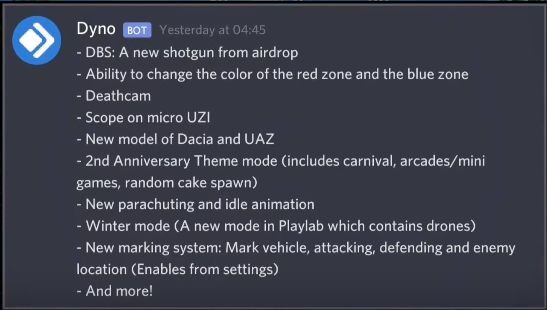 PUBG (Patch Notes)