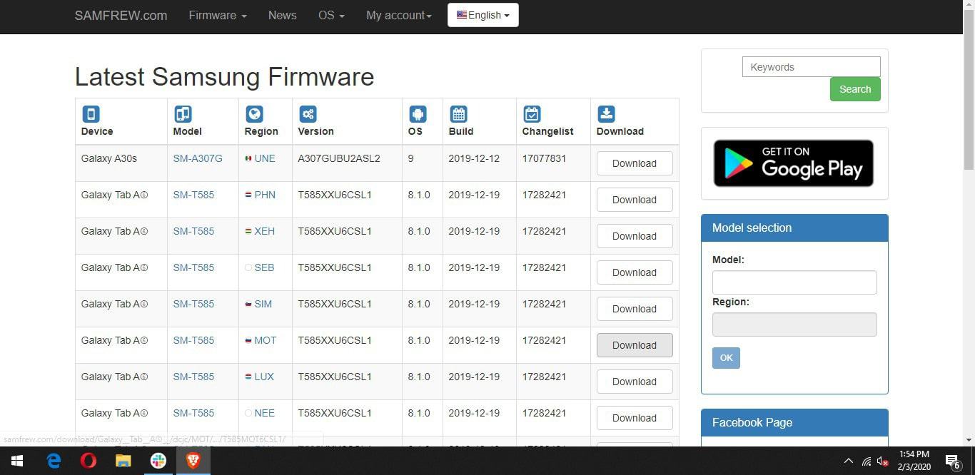 Samsung Firmware Samfrew