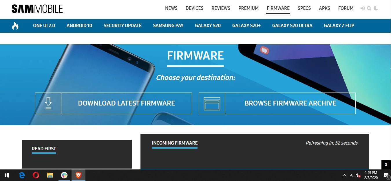 Samsung Firmware Sammobile