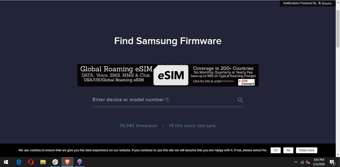 Samsung Firmware updato