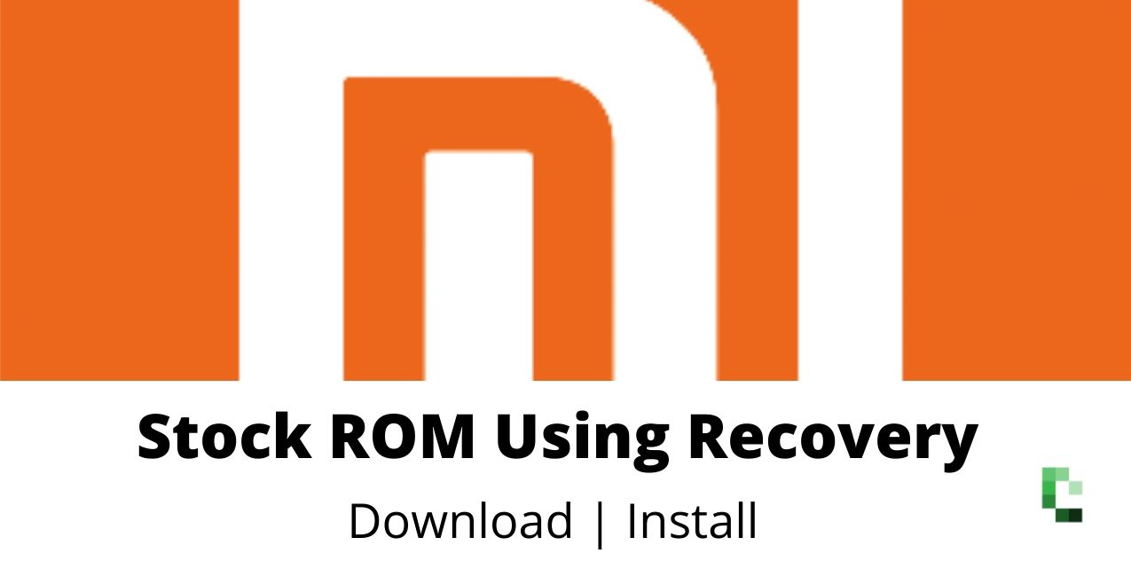 Stock rom using recovery