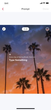 Tinder prompt feature