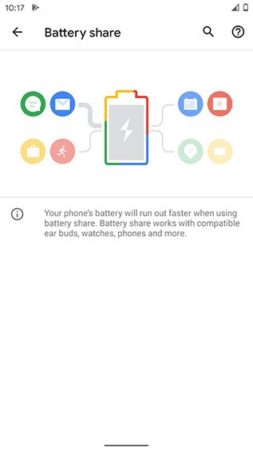 Android 11 battery share