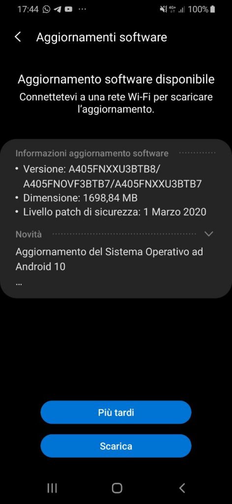 Galaxy A40 (Android 10 Update)