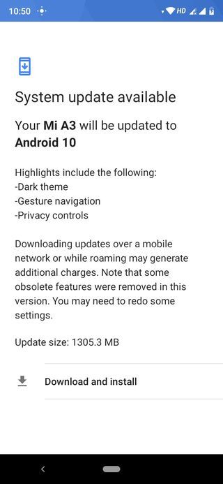 Mi A3 Update