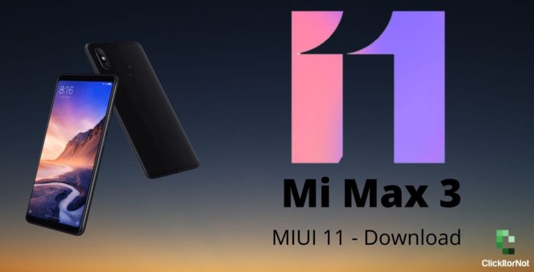Xiaomi Mi Max 3 miui 11 download