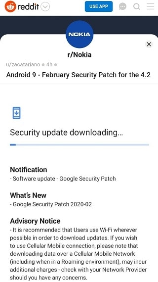 Nokia 4.2 and 7.2 February patch (Update)