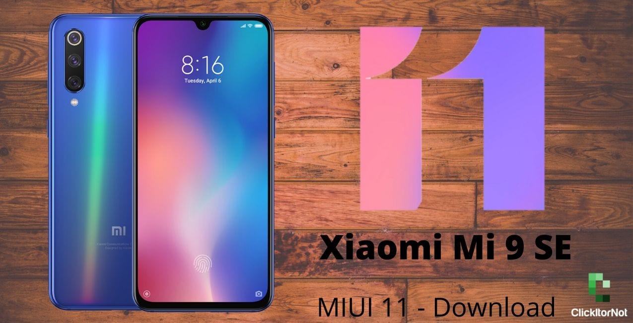 Xiaomi Mi 9 SE MIUI 11
